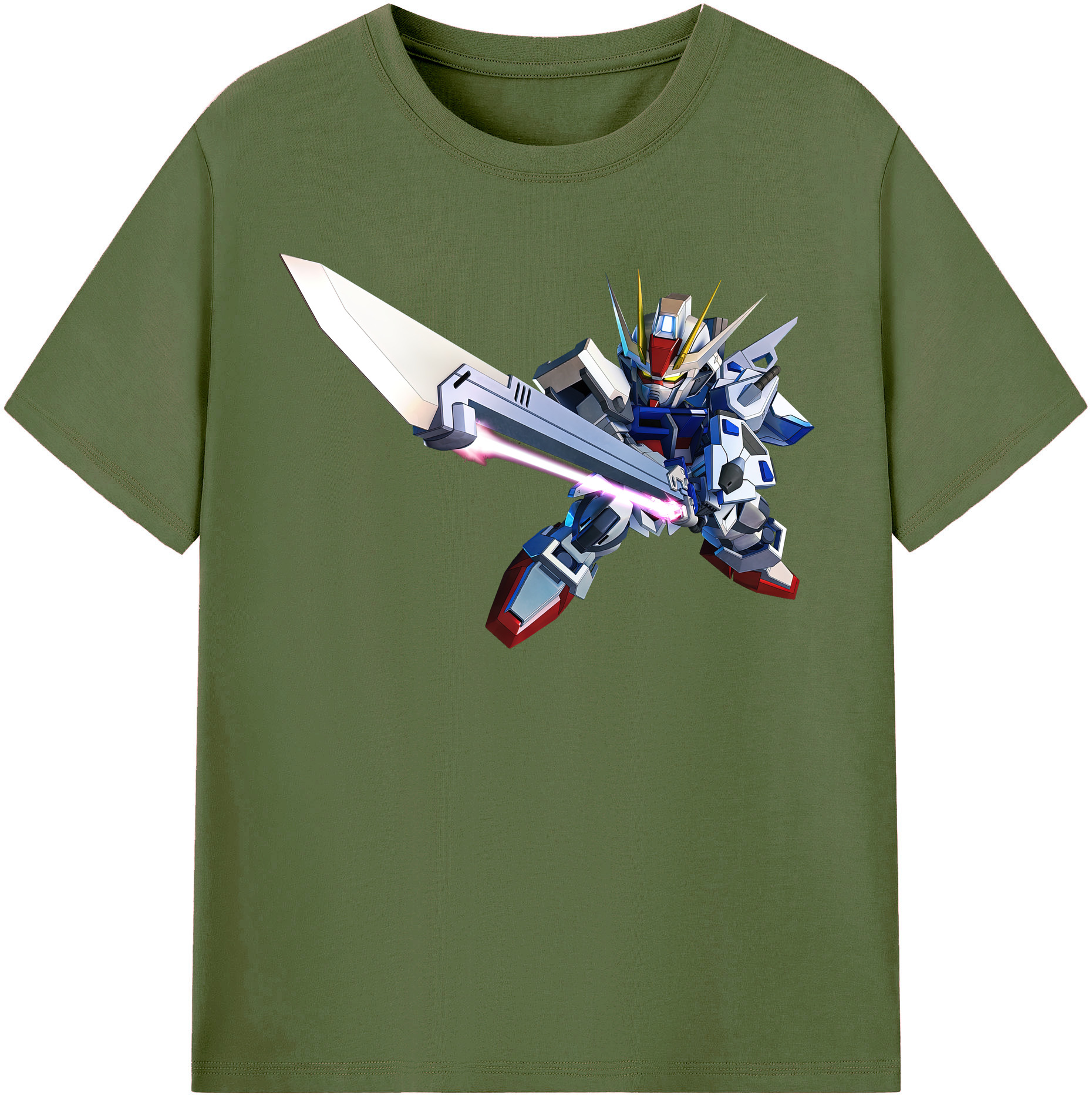 （画像用） 機動戦士ガンダム Mobile Suit Gundam 綿100％半袖Tシャツ（フロントプリント）